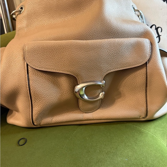 Coach Beige Leather Handbag - Picture 1 of 7